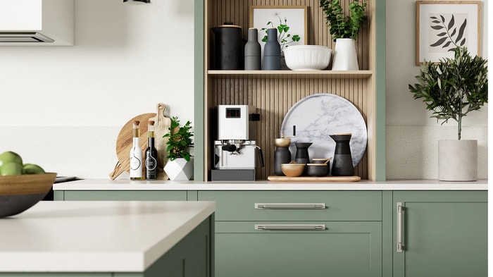 Dresser unit in a Chester Reed Green Kitchen