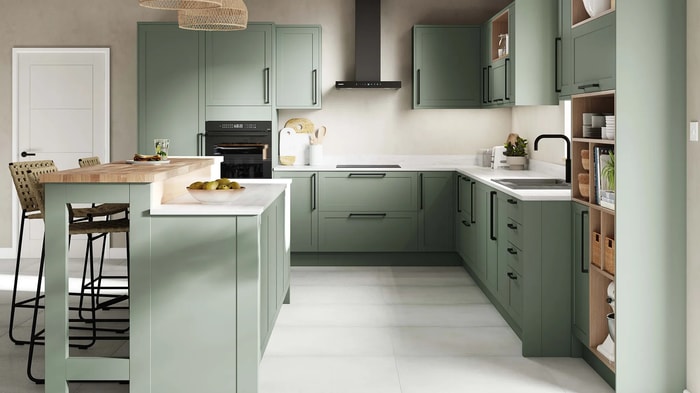 Chester Reed Green Kitchen