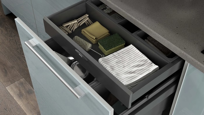Pullout unit in an Esker Azure Kitchen