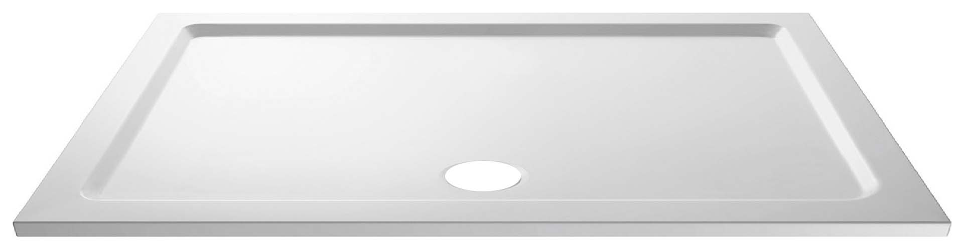 Wickes 40mm Pearlstone Rectangular Shower Tray - 1500
