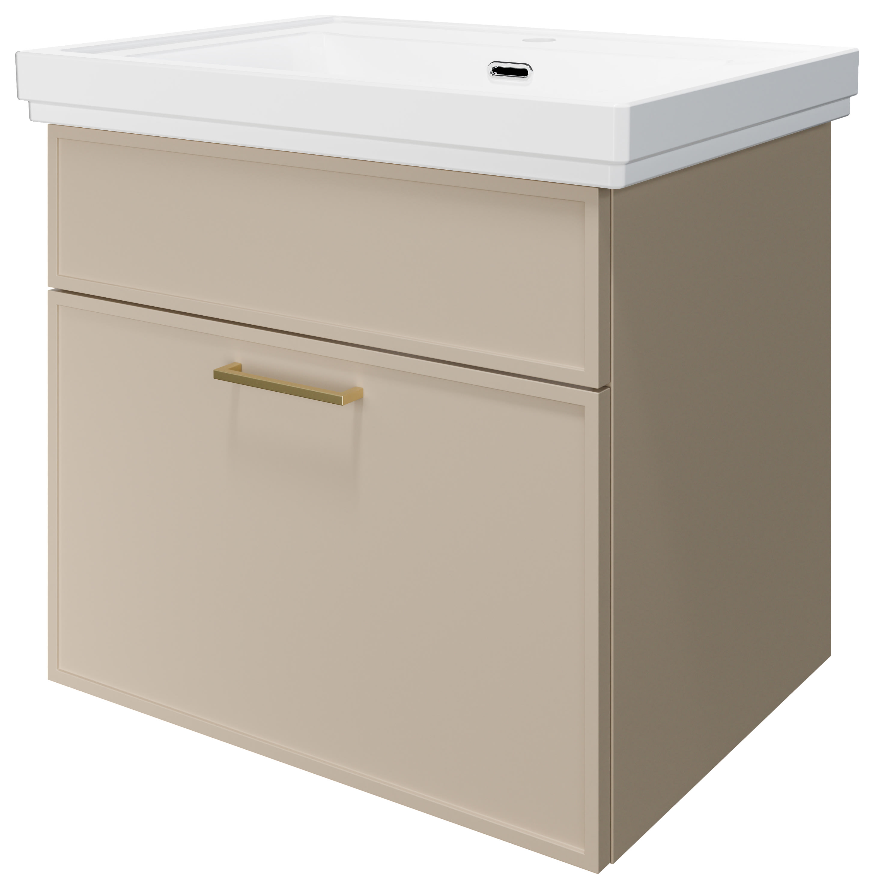 Wickes Haven Macadamia Wall Hung Vanity Unit &