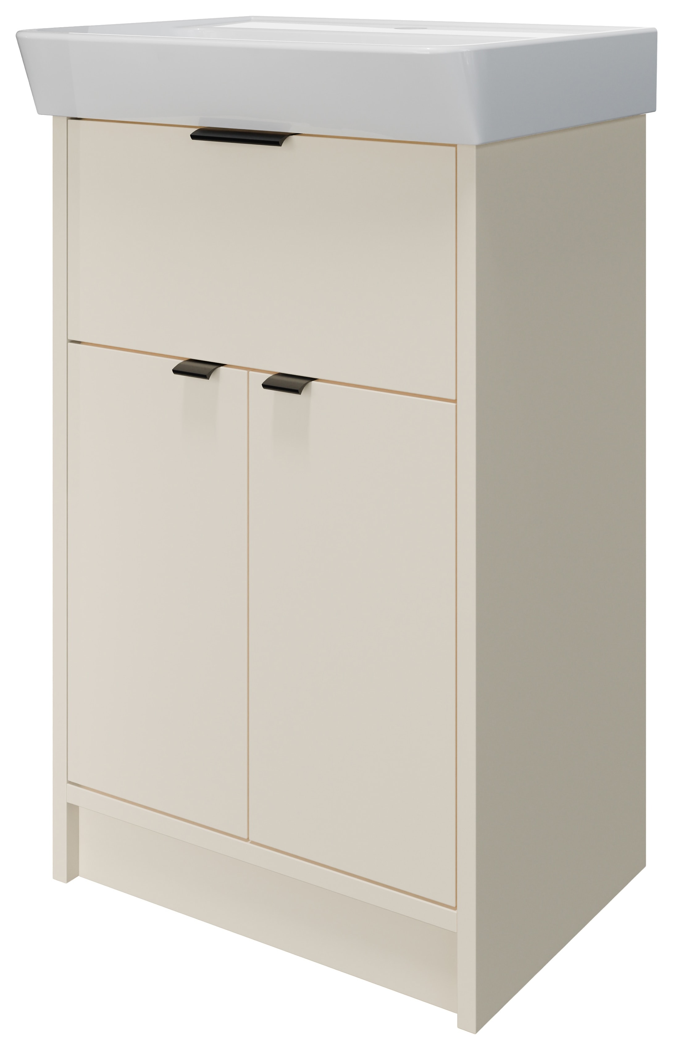 Wickes Nova Angora Grey Freestanding Vanity Unit &