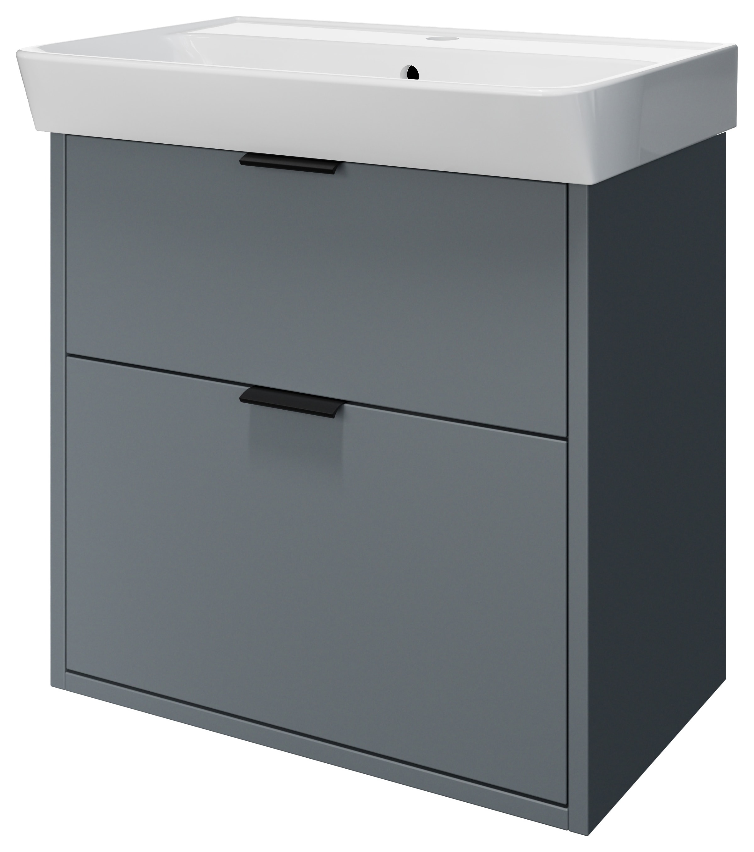 Wickes Nova Monument Grey Wall Hung Vanity Unit