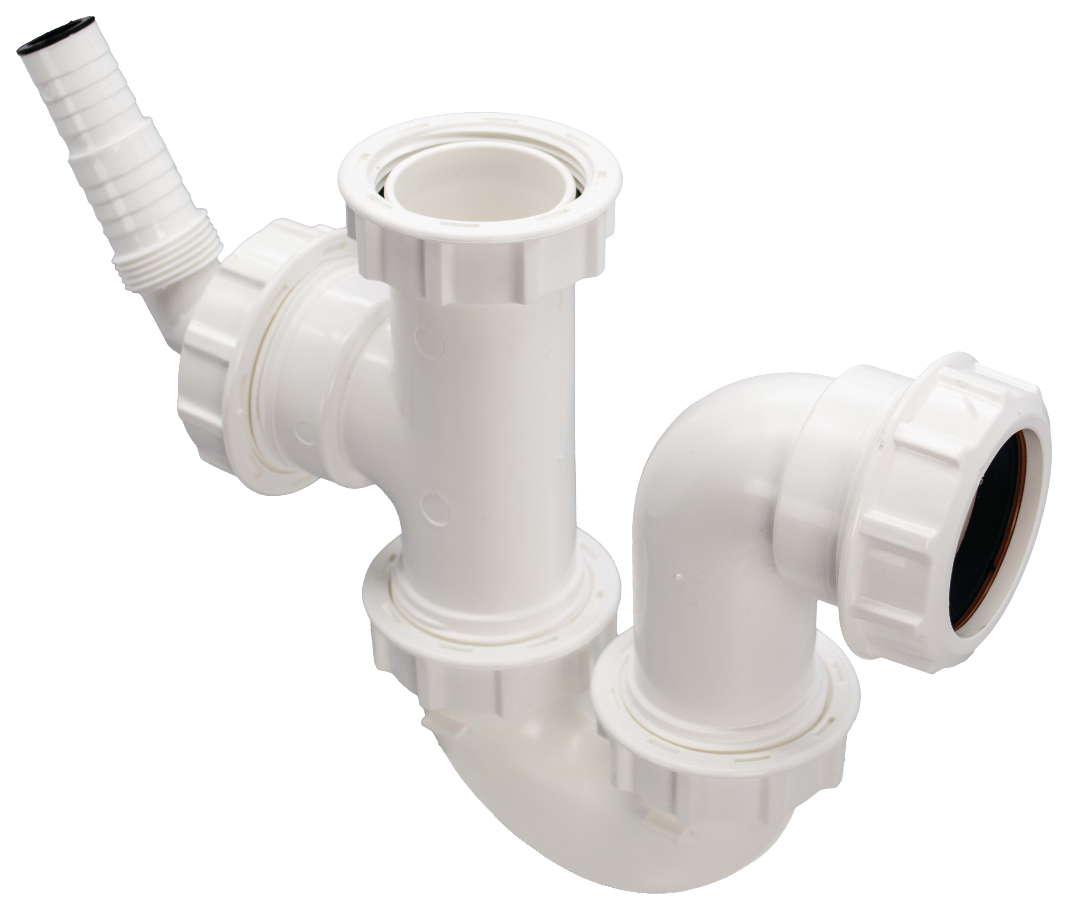 FloPlast TW472 White Single Bowl Sink Kit -