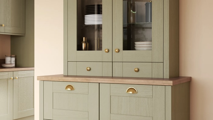 Dresser unit in a Milton Sage Kitchen
